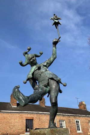 Statue just outside   at Boston Tea Party - Stratford-Upon-Avon in Stratford-upon-avon