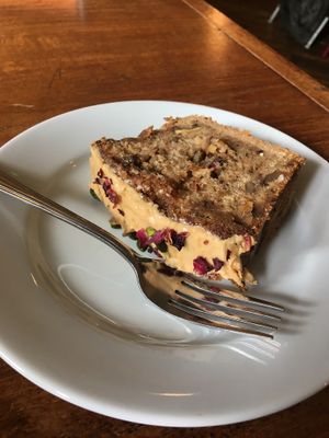 Vegan coffee walnut cardamom cake  at Boston Tea Party - Stratford-Upon-Avon in Stratford-upon-avon
