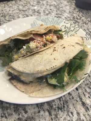 Nogales and portobello tacos 🌮  at Zia Taqueria in Asheville