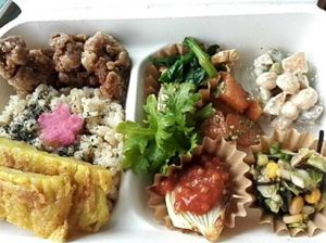 special lunch to go at Teru Cafe in Warabi