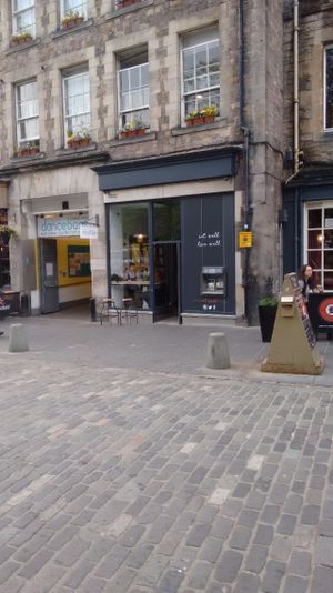 Outside at Pumpkin Brown in Edinburgh