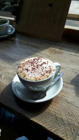 cappuccino  at Pumpkin Brown in Edinburgh