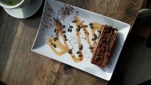 raw cake at Pumpkin Brown in Edinburgh