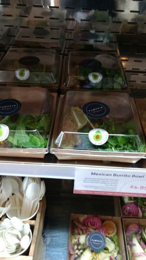 lunch choices at Pumpkin Brown in Edinburgh