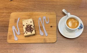 Vegan Mocha Cheesecake  at Pumpkin Brown in Edinburgh