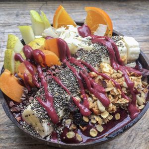 Acai bowl at Pumpkin Brown in Edinburgh