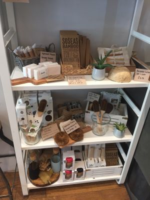 Zero waste supplies at Pumpkin Brown in Edinburgh