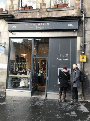 Unfortunately didn’t get to sample the wares this time, absolutely full to the brim in there. Looked nice though   at Pumpkin Brown in Edinburgh