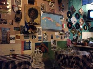 Inside at Somos Cuba in Havana