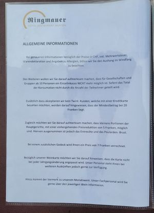  at Ringmauer Hotel-Restaurant in Murten