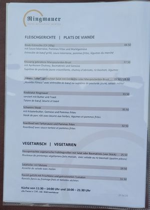  at Ringmauer Hotel-Restaurant in Murten