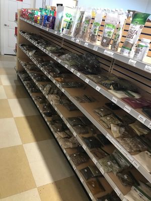 Smaller baggies of herbs and sprouting supplies at Remedy This Naturally at Remedy This Naturally in Rocky Mount