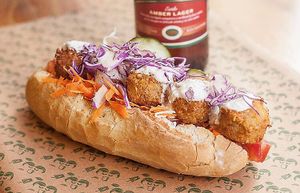 Sandwitch at Veggie Medio Oriente - Suipacha in Buenos Aires