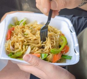 Mixed veggie noodles at Tara Thai in Sedona