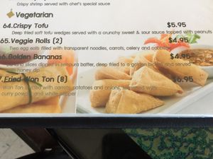 Vegetarian appetizers at Tara Thai in Sedona