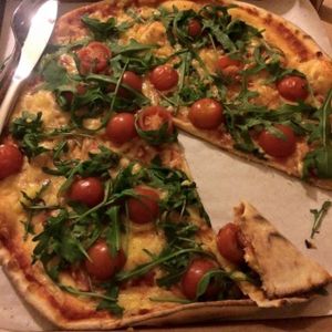 Vegan pizza. at La Pizza in Halmstad