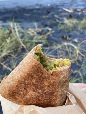 Samosa de lentejas at Bio Mercado in Puerto Viejo De Talamanca