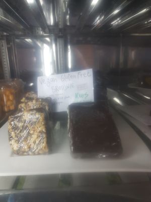 Vegan gluten free brownies at Bio Mercado in Puerto Viejo De Talamanca