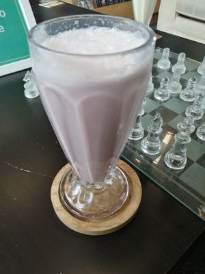 Strawberry milkshake at The Dice Cup in Nottingham