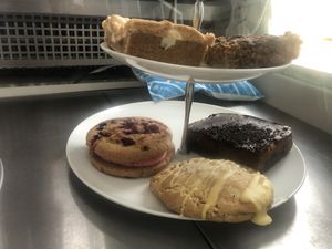 Tray bakes and cookies at The Dice Cup in Nottingham