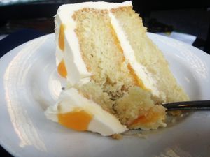 Passionfruit and lemon cake at The Dice Cup in Nottingham