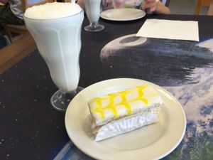 Vegan Mille Feuille and Milkshake at The Dice Cup in Nottingham