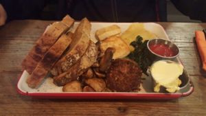 Vegan make-your-own breakfast  at The Caffeine Drip in Edinburgh