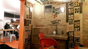 seating at The Caffeine Drip in Edinburgh