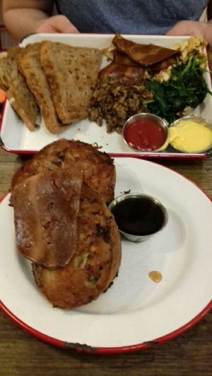 French toast, custom breakfast at The Caffeine Drip in Edinburgh