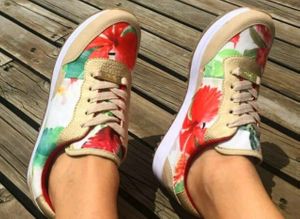 Fashinable handmade vegan sneakers. Inspired by the Colombian biodiversity.
 at Aluna Shoes in Medellin