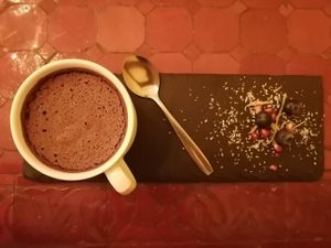 El postre: mousse de chocolate 🤤 at Estudio Vegetariano in Lagos