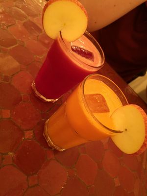 Fresh juices at Estudio Vegetariano in Lagos