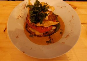 Stuffed peppers at Estudio Vegetariano in Lagos