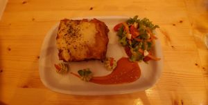 Lasagna at Estudio Vegetariano in Lagos