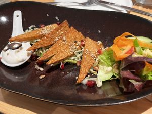 Frittierter Tempeh  at Estudio Vegetariano in Lagos