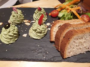 Vegan ricotta at Estudio Vegetariano in Lagos