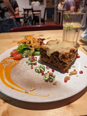 Vegan Lasagna at Estudio Vegetariano in Lagos