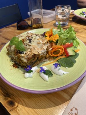 Soy lasagna   at Estudio Vegetariano in Lagos