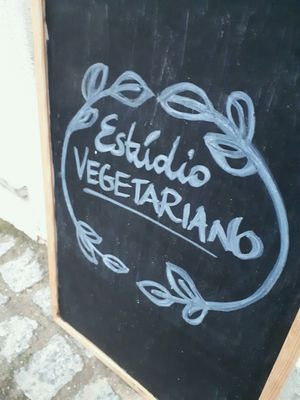 outside at Estudio Vegetariano in Lagos