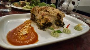 vegan lasagne   at Estudio Vegetariano in Lagos