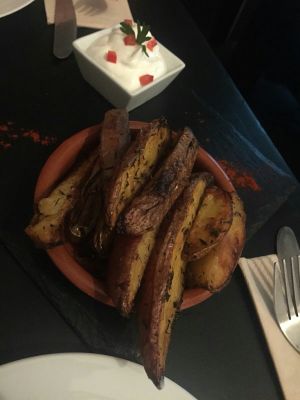 Potatoes starter at Estudio Vegetariano in Lagos