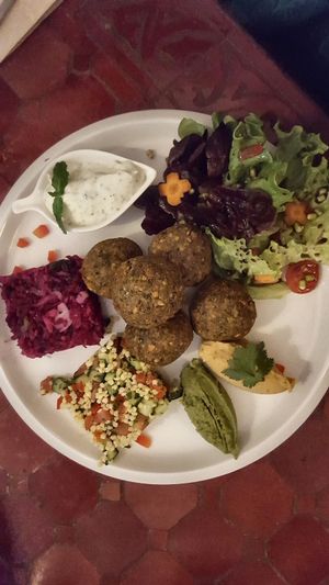 falafel plate at Estudio Vegetariano in Lagos