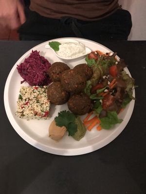 Falafel at Estudio Vegetariano in Lagos