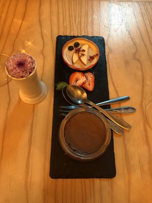 Chocolate Mousse 😋 at Estudio Vegetariano in Lagos