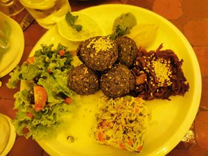 Felafels at Estudio Vegetariano in Lagos