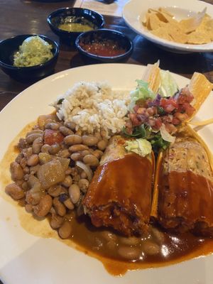 Hemp chipotle tamales  at El Charro in Tucson
