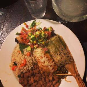 Vegan sampler  at El Charro in Tucson