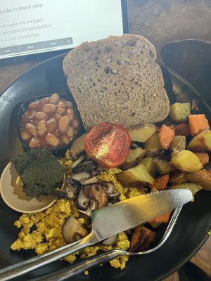 Vegan breakfast   at Coconut Monkey in Koh Tao