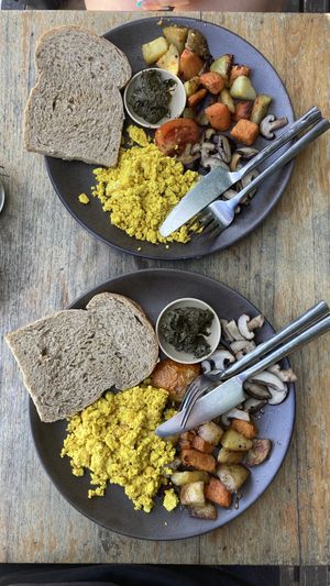 Vegan breakfasts  at Coconut Monkey in Koh Tao