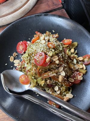 Burmese Tea Leaf Salad  at Coconut Monkey in Koh Tao